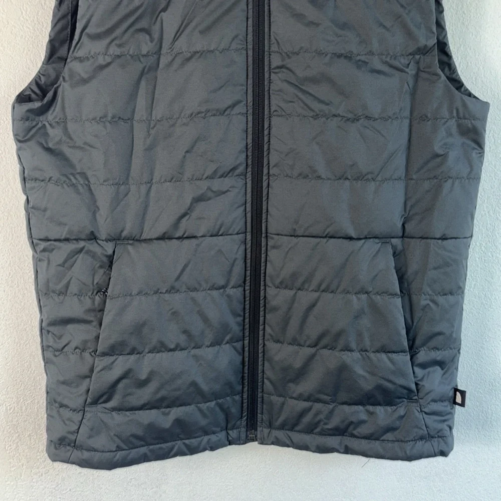 The North Face Men's Bombay Dark Grey Zip Lightweight Puffer Vest Sz S
